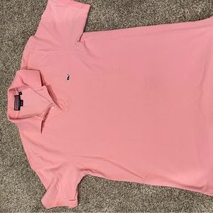 Mens Large Pink Vineyard Vines Polo